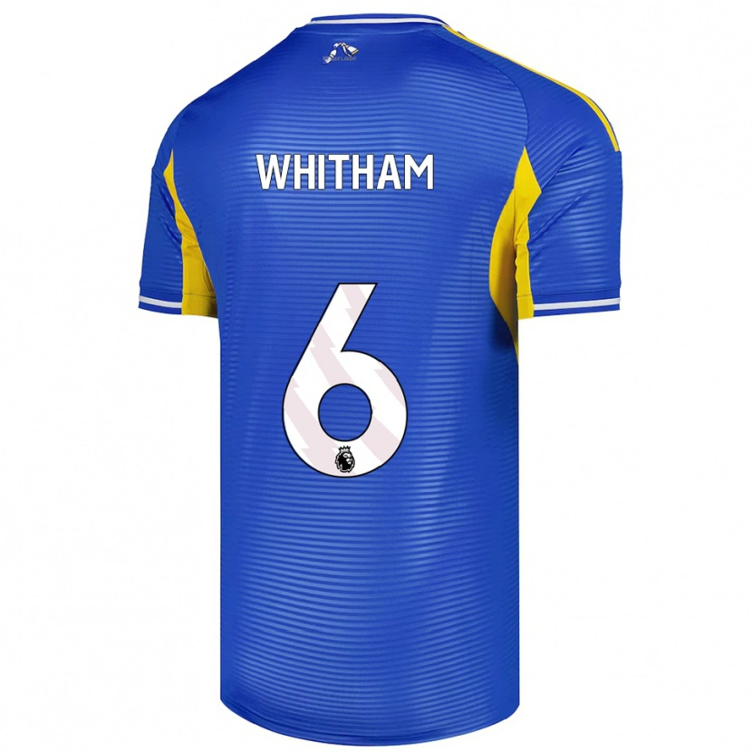 Danxen Homme Maillot Danielle Whitham #6 Bleu Jaune Tenues Extérieur 2025/26 T-Shirt