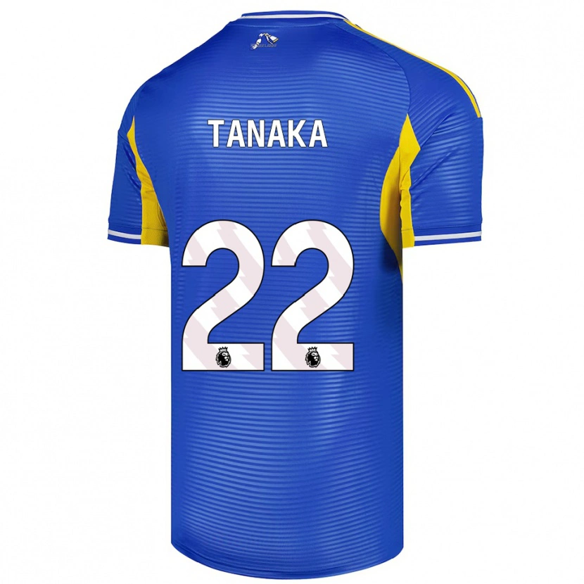 Danxen Homme Maillot Ao Tanaka #22 Bleu Jaune Tenues Extérieur 2025/26 T-Shirt