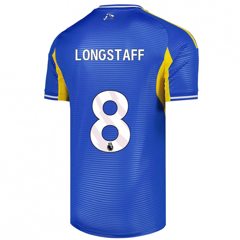 Danxen Homme Maillot Sean Longstaff #8 Bleu Jaune Tenues Extérieur 2025/26 T-Shirt