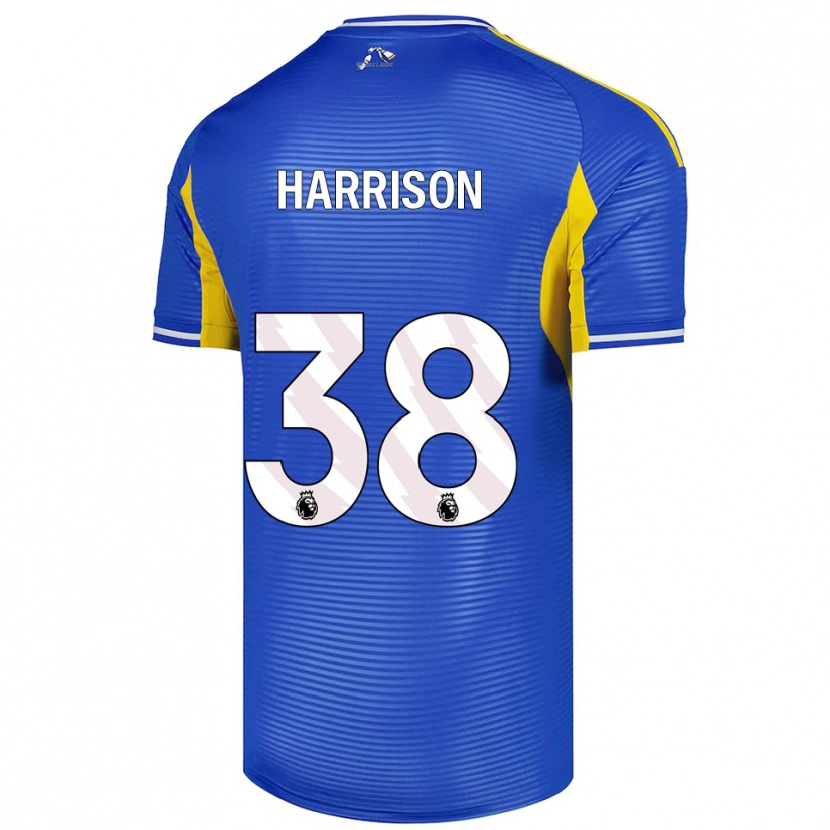 Danxen Homme Maillot Jack Harrison #38 Bleu Jaune Tenues Extérieur 2025/26 T-Shirt