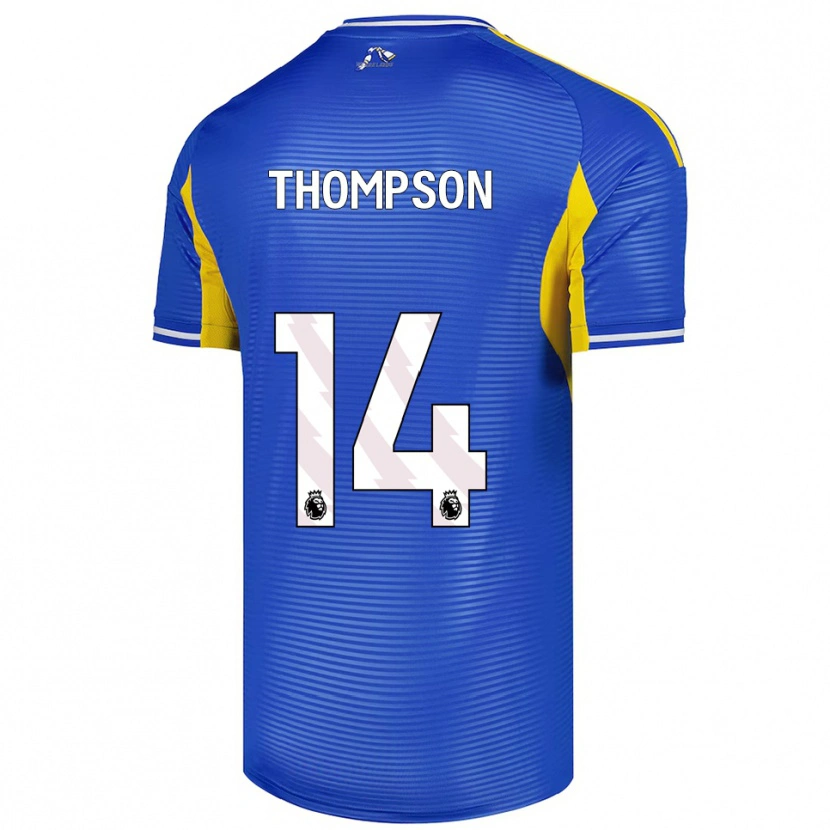 Danxen Homme Maillot Aiden Thompson #14 Bleu Jaune Tenues Extérieur 2025/26 T-Shirt