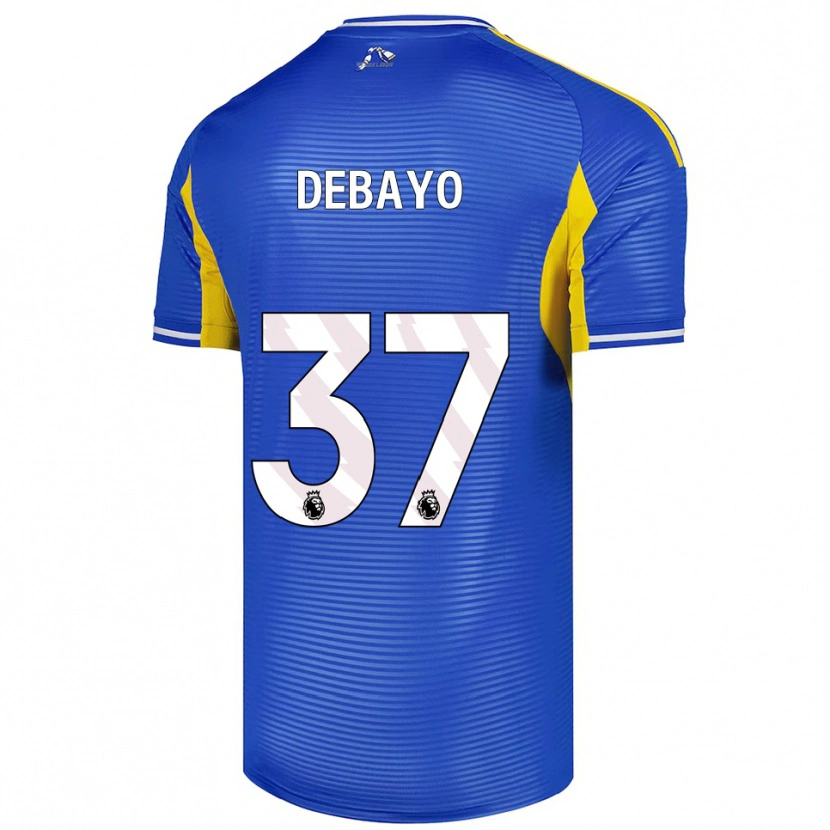Danxen Homme Maillot James Debayo #37 Bleu Jaune Tenues Extérieur 2025/26 T-Shirt
