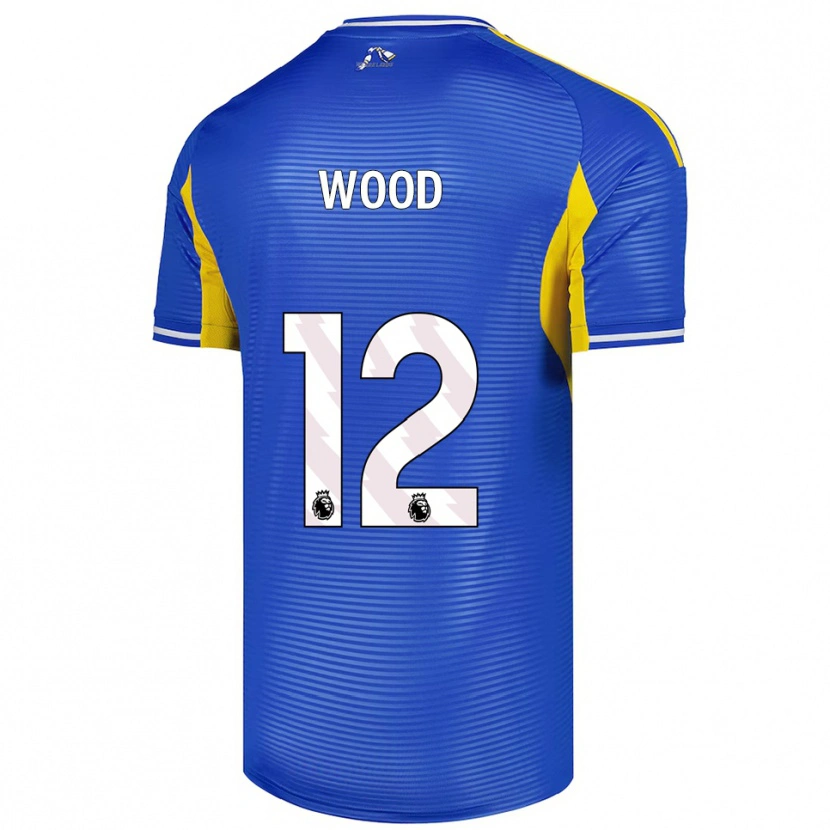 Danxen Homme Maillot Oliver Wood #12 Bleu Jaune Tenues Extérieur 2025/26 T-Shirt