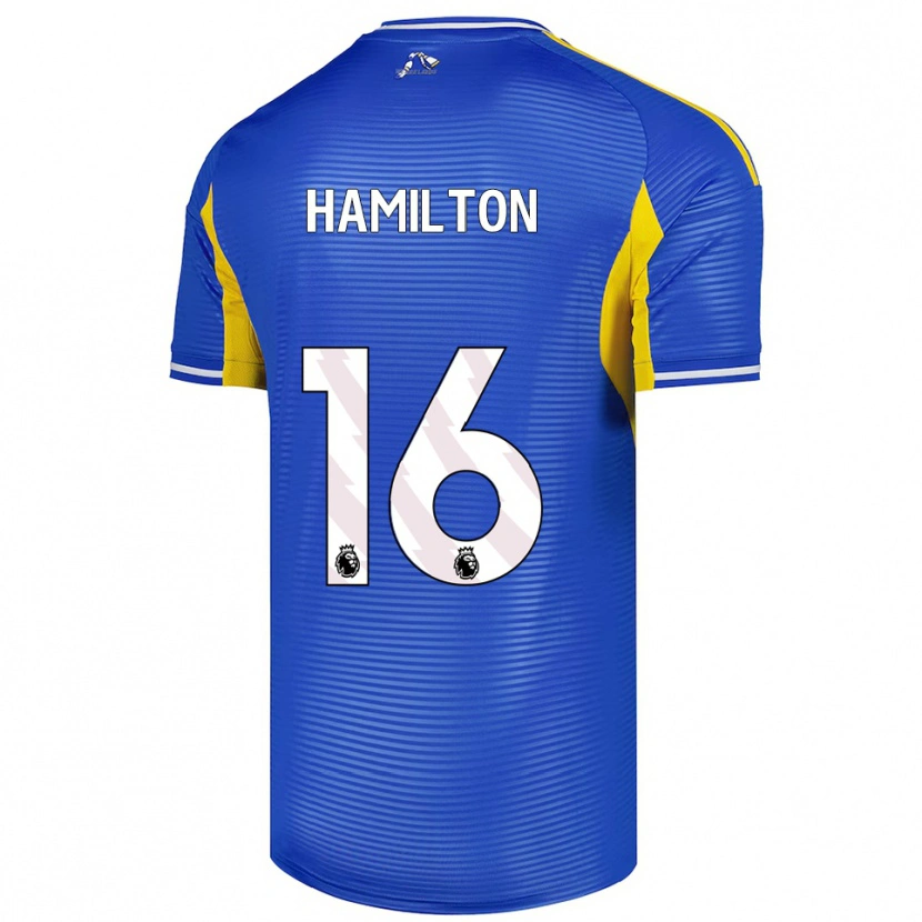 Danxen Homme Maillot Joshua Hamilton #16 Bleu Jaune Tenues Extérieur 2025/26 T-Shirt