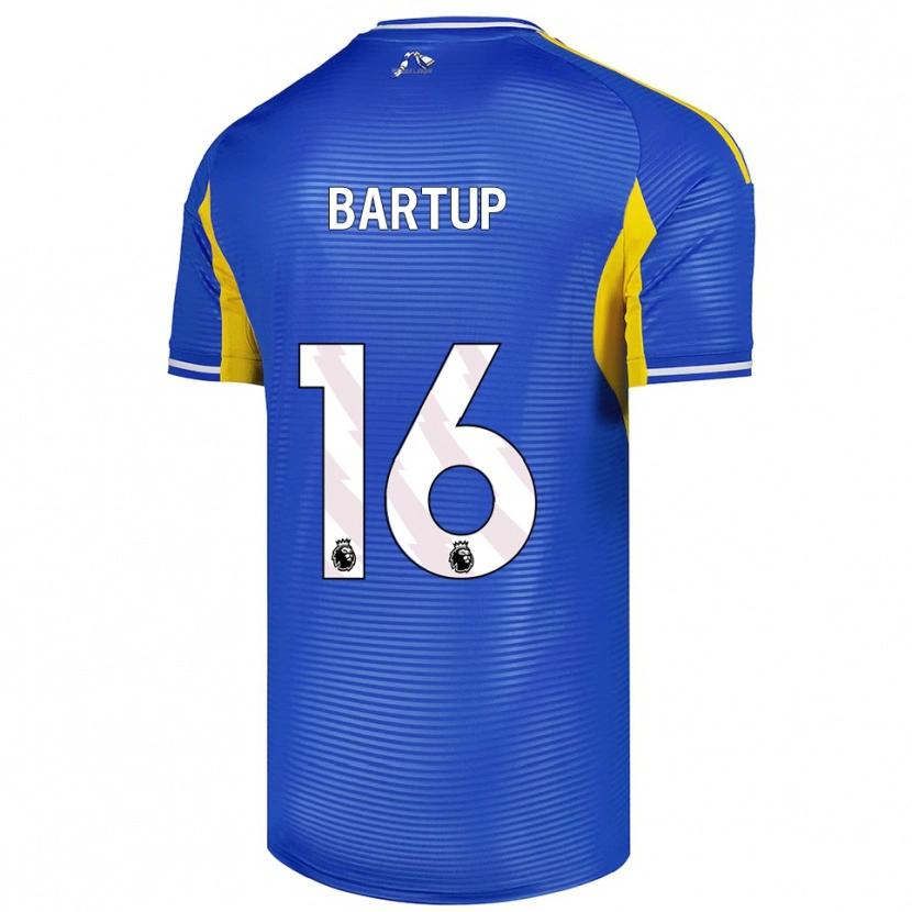 Danxen Homme Maillot Laura Bartup #16 Bleu Jaune Tenues Extérieur 2025/26 T-Shirt