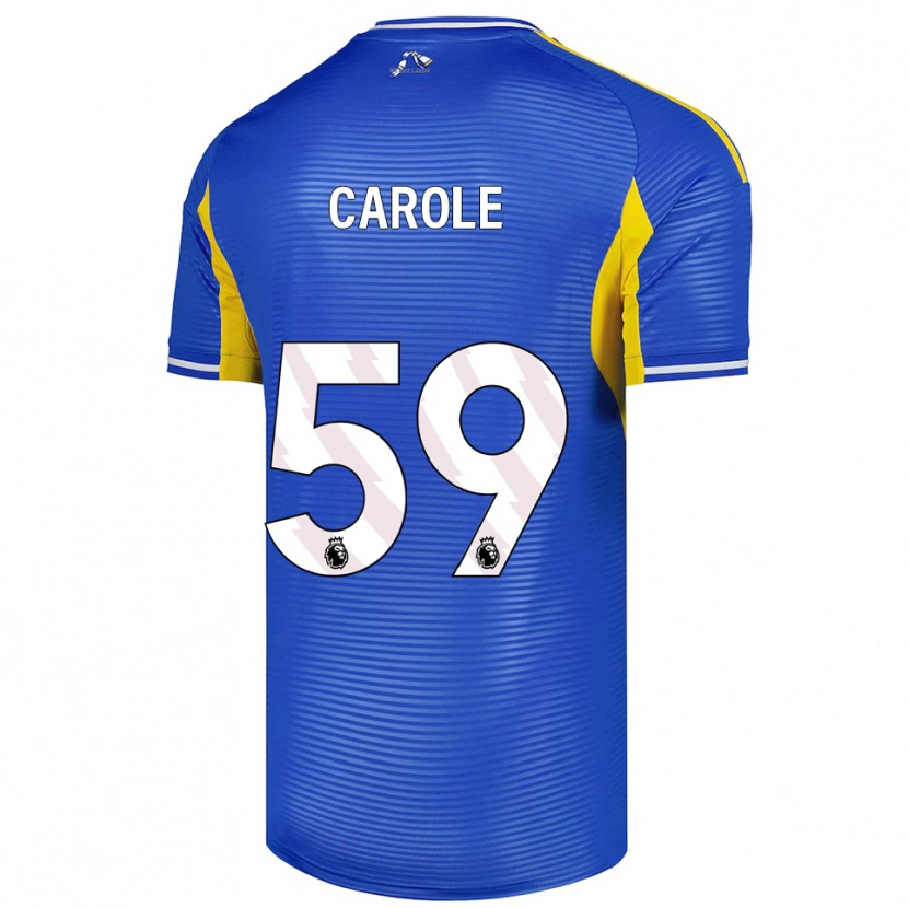 Danxen Homme Maillot Keenan Carole #59 Bleu Jaune Tenues Extérieur 2025/26 T-Shirt
