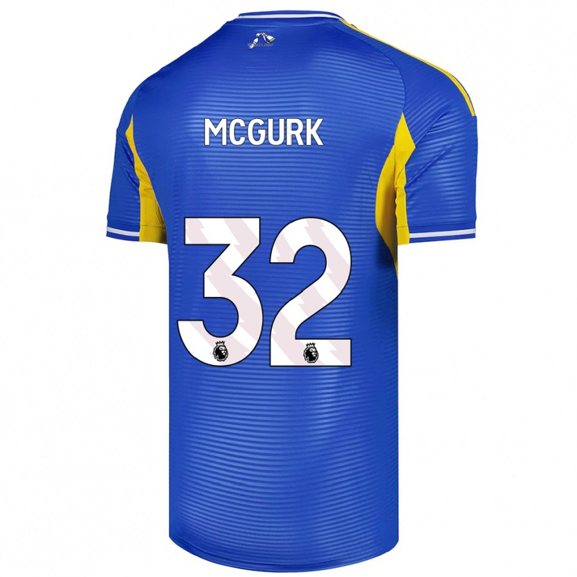 Danxen Homme Maillot Sean Mcgurk #32 Bleu Jaune Tenues Extérieur 2025/26 T-Shirt