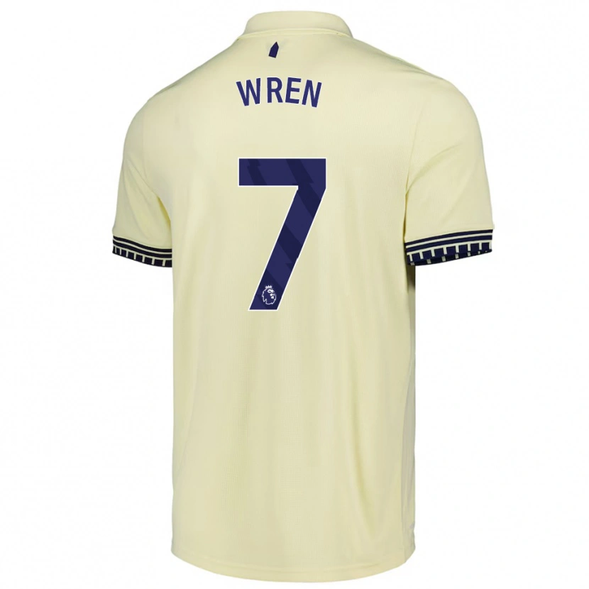 Danxen Homme Maillot Kean Wren #7 Blanc Cassé Noir Tenues Extérieur 2025/26 T-Shirt