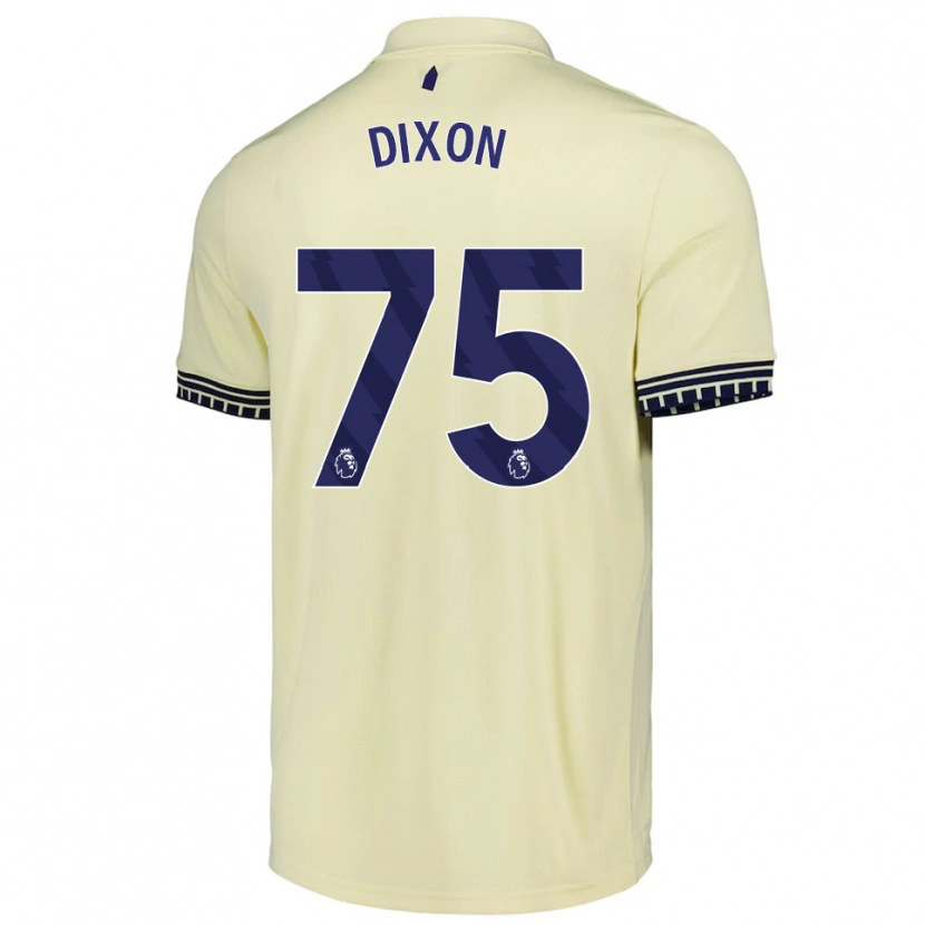 Danxen Homme Maillot Roman Dixon #75 Blanc Cassé Noir Tenues Extérieur 2025/26 T-Shirt