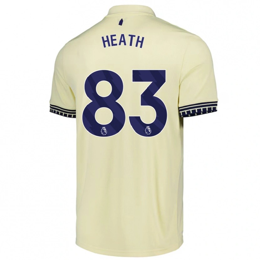 Danxen Homme Maillot Isaac Heath #83 Blanc Cassé Noir Tenues Extérieur 2025/26 T-Shirt