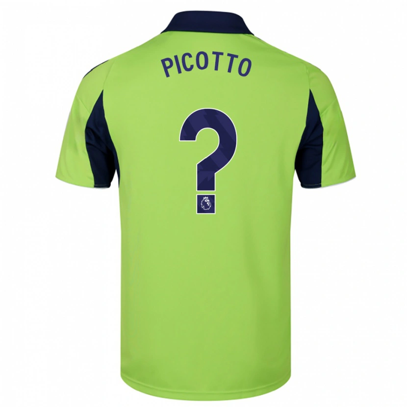 Danxen Homme Maillot Luca Picotto #0 Vert Marine Blanc Tenues Extérieur 2025/26 T-Shirt