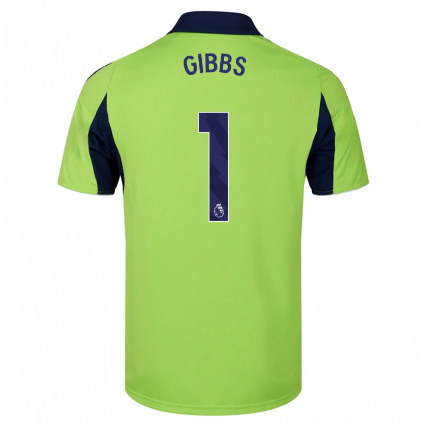Danxen Homme Maillot Frankie Gibbs #1 Vert Marine Blanc Tenues Extérieur 2025/26 T-Shirt