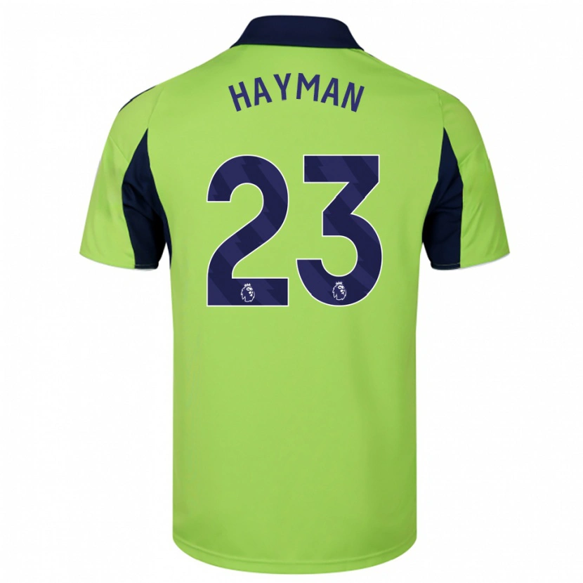 Danxen Homme Maillot Alex Hayman #23 Vert Marine Blanc Tenues Extérieur 2025/26 T-Shirt
