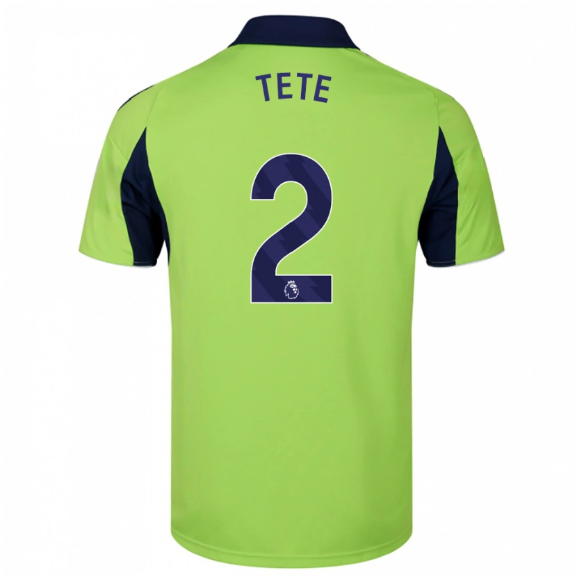Danxen Homme Maillot Kenny Tete #2 Vert Marine Blanc Tenues Extérieur 2025/26 T-Shirt