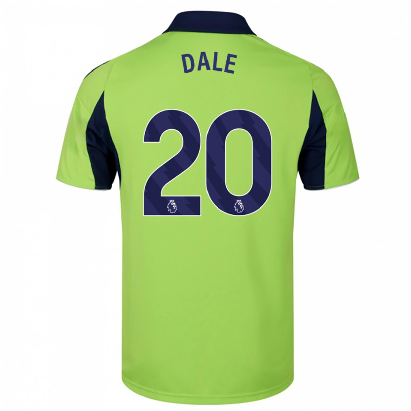 Danxen Homme Maillot Olivia Dale #20 Vert Marine Blanc Tenues Extérieur 2025/26 T-Shirt