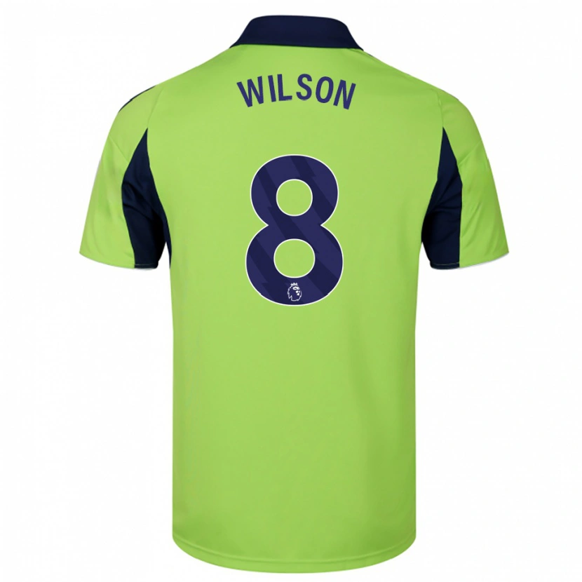 Danxen Homme Maillot Harry Wilson #8 Vert Marine Blanc Tenues Extérieur 2025/26 T-Shirt
