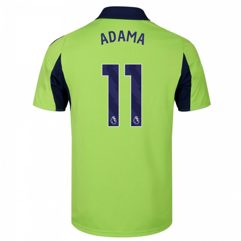 Danxen Homme Maillot Adama Traoré #11 Vert Marine Blanc Tenues Extérieur 2025/26 T-Shirt