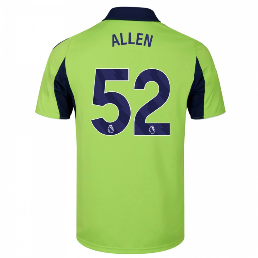 Danxen Homme Maillot Michael Allen #52 Vert Marine Blanc Tenues Extérieur 2025/26 T-Shirt