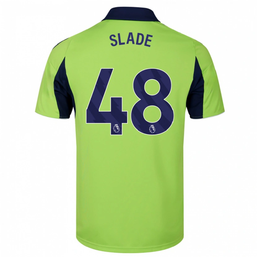 Danxen Homme Maillot Bradley Slade #48 Vert Marine Blanc Tenues Extérieur 2025/26 T-Shirt