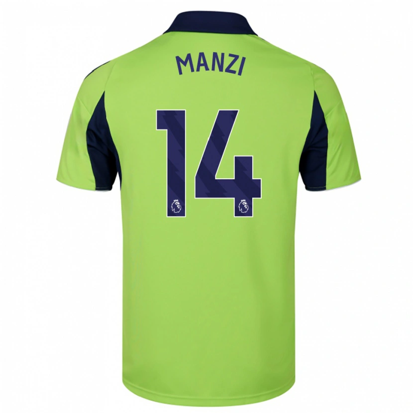 Danxen Homme Maillot Sophie Manzi #14 Vert Marine Blanc Tenues Extérieur 2025/26 T-Shirt