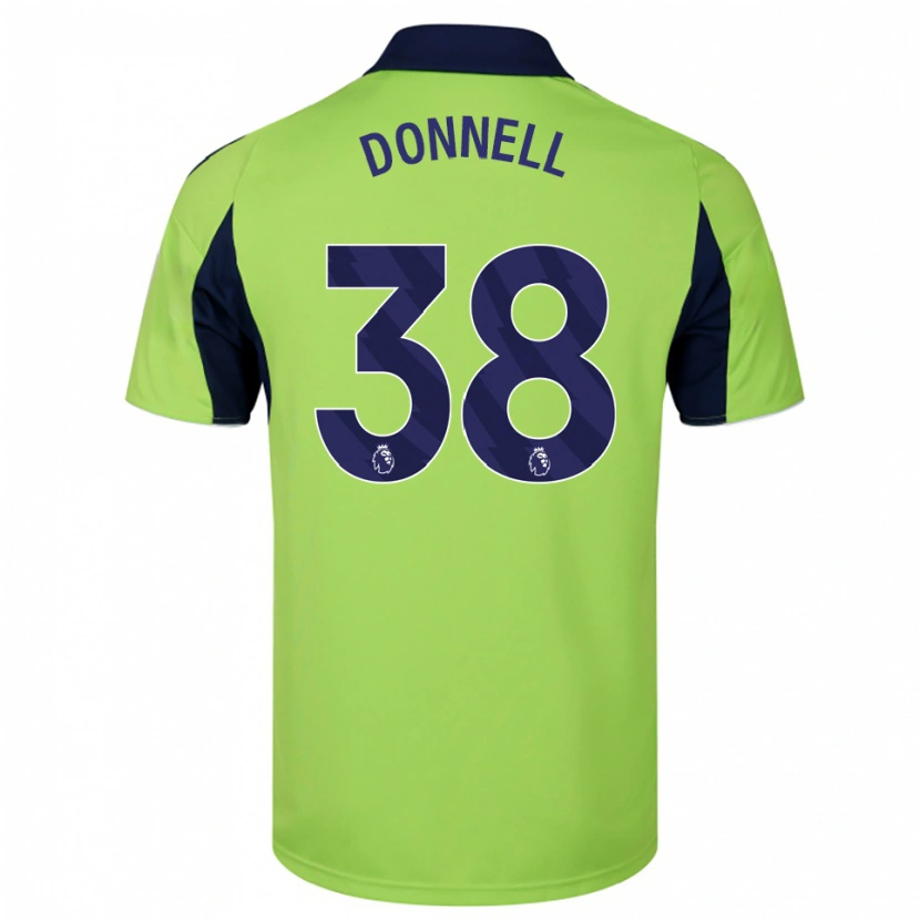 Danxen Homme Maillot Chris Donnell #38 Vert Marine Blanc Tenues Extérieur 2025/26 T-Shirt