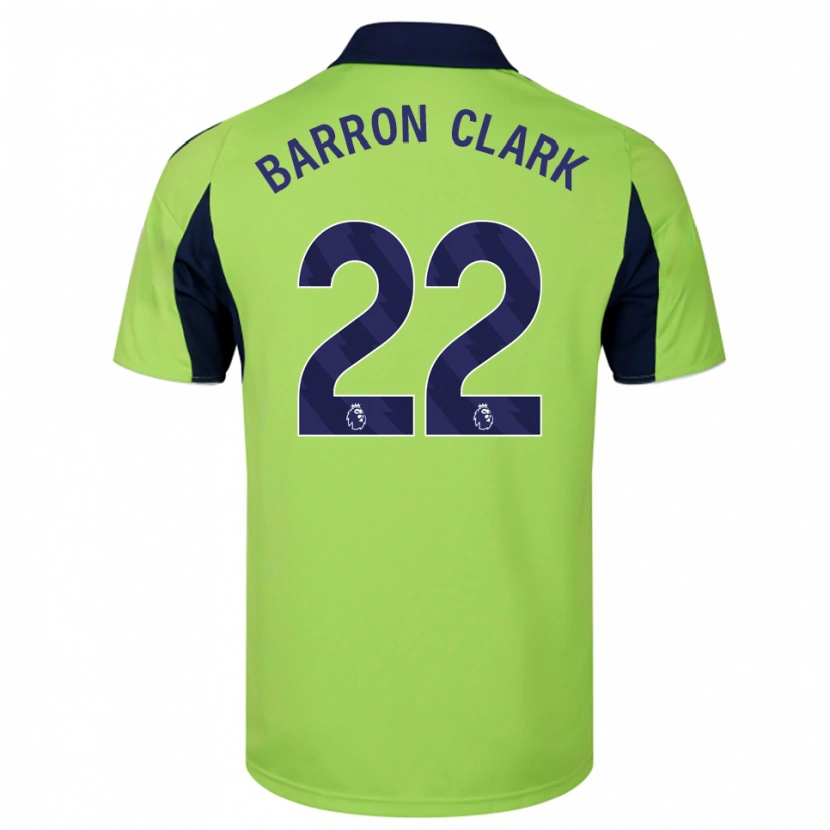 Danxen Homme Maillot Betty Barron-Clark #22 Vert Marine Blanc Tenues Extérieur 2025/26 T-Shirt