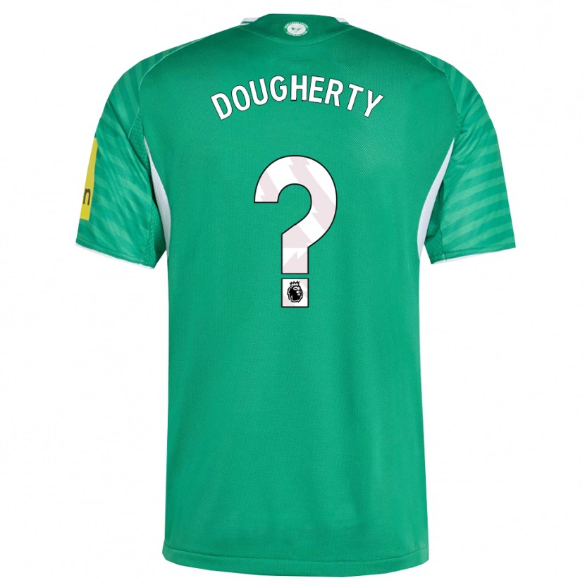 Danxen Homme Maillot Ryan Dougherty #0 Vert Blanc Tenues Extérieur 2025/26 T-Shirt