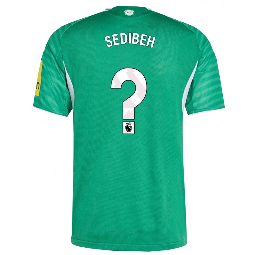 Danxen Homme Maillot Mo Sedibeh #0 Vert Blanc Tenues Extérieur 2025/26 T-Shirt
