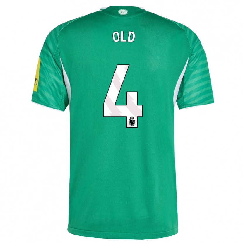 Danxen Homme Maillot Thomas Old #4 Vert Blanc Tenues Extérieur 2025/26 T-Shirt