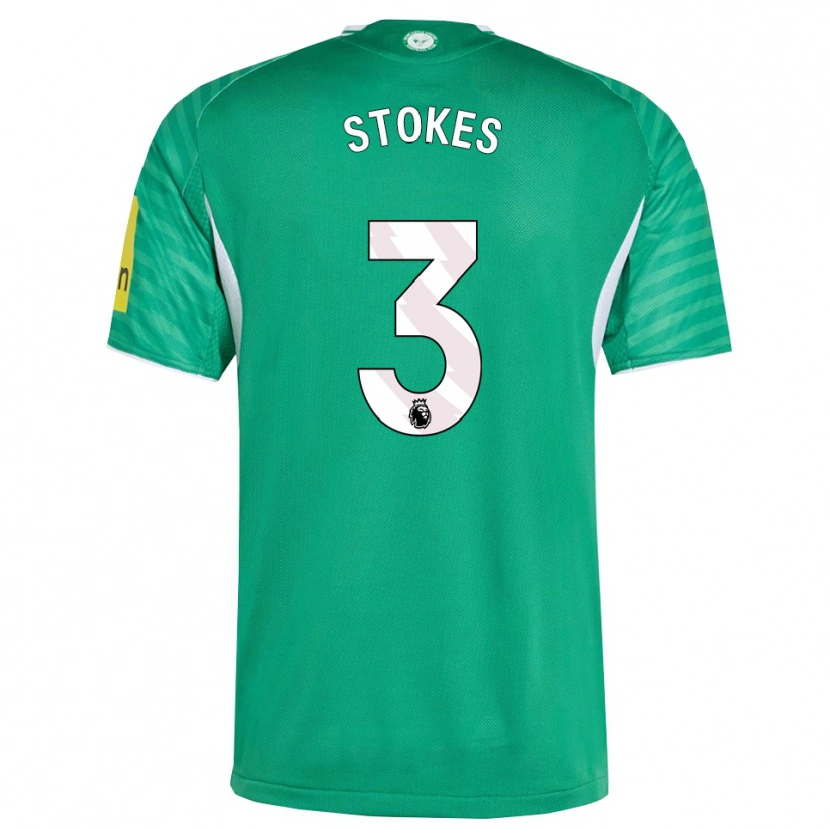 Danxen Homme Maillot Demi Stokes #3 Vert Blanc Tenues Extérieur 2025/26 T-Shirt