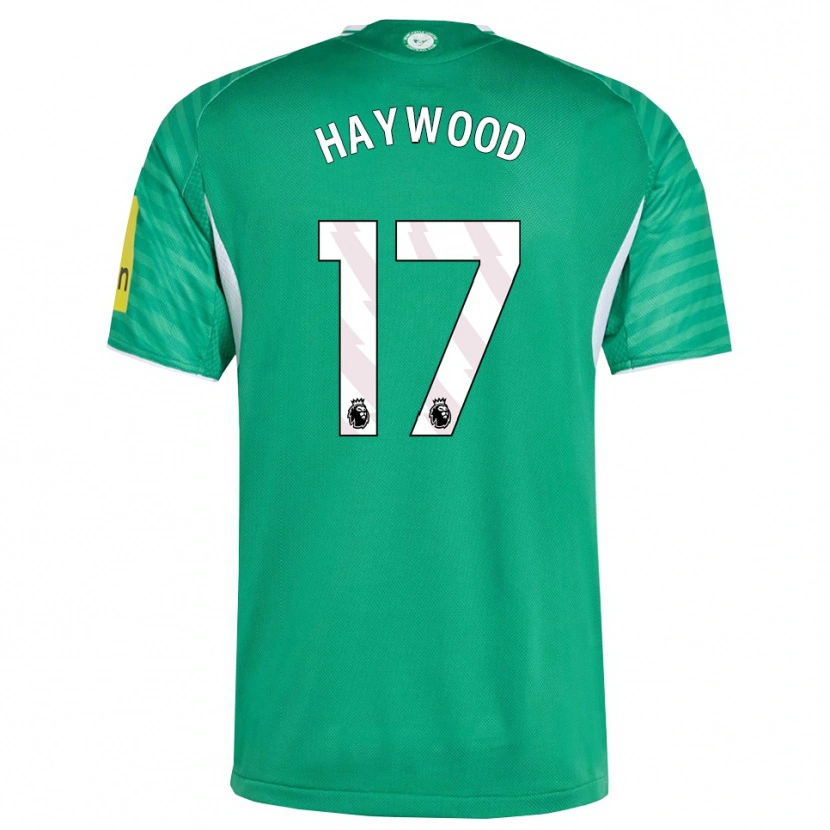 Danxen Homme Maillot Sophie Haywood #17 Vert Blanc Tenues Extérieur 2025/26 T-Shirt
