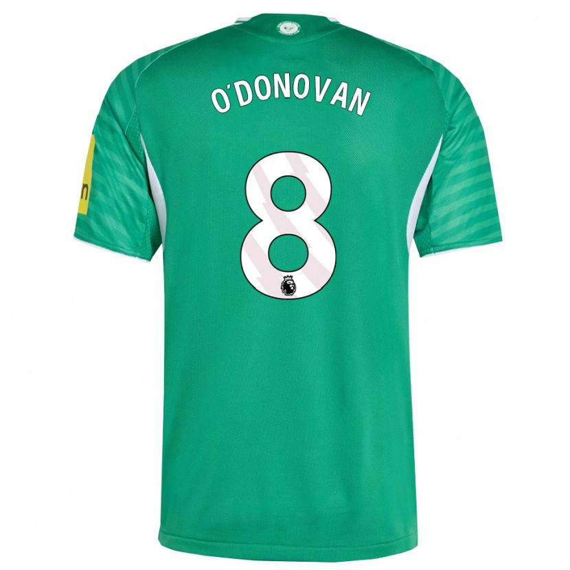 Danxen Homme Maillot Alex O'donovan #8 Vert Blanc Tenues Extérieur 2025/26 T-Shirt