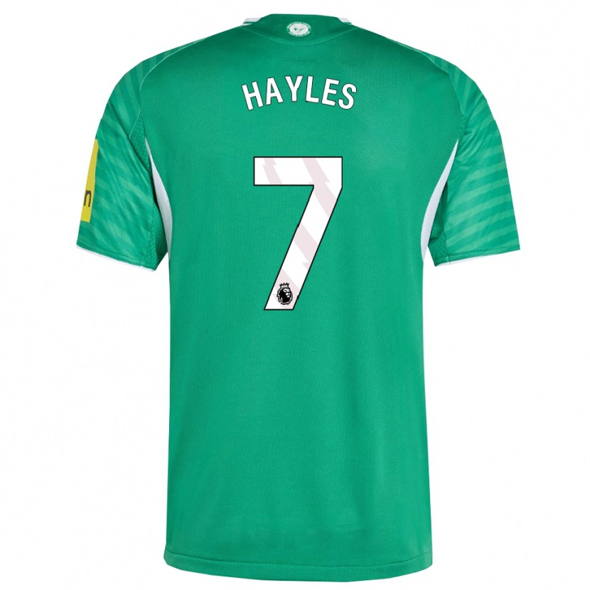 Danxen Homme Maillot Shania Hayles #7 Vert Blanc Tenues Extérieur 2025/26 T-Shirt