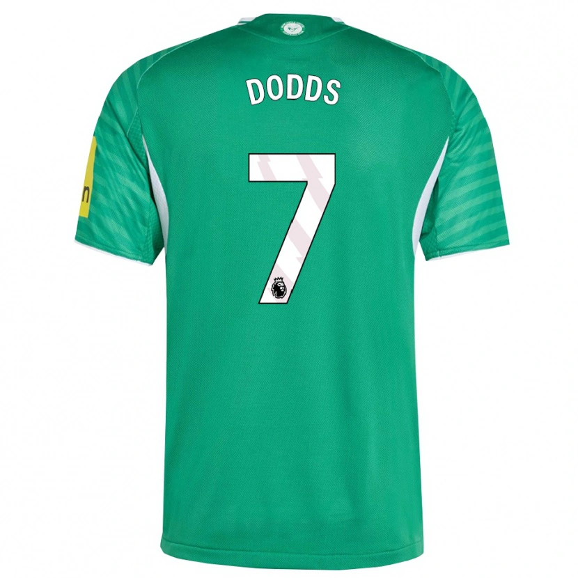 Danxen Homme Maillot Tyler Dodds #7 Vert Blanc Tenues Extérieur 2025/26 T-Shirt