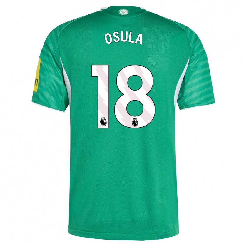 Danxen Homme Maillot William Osula #18 Vert Blanc Tenues Extérieur 2025/26 T-Shirt