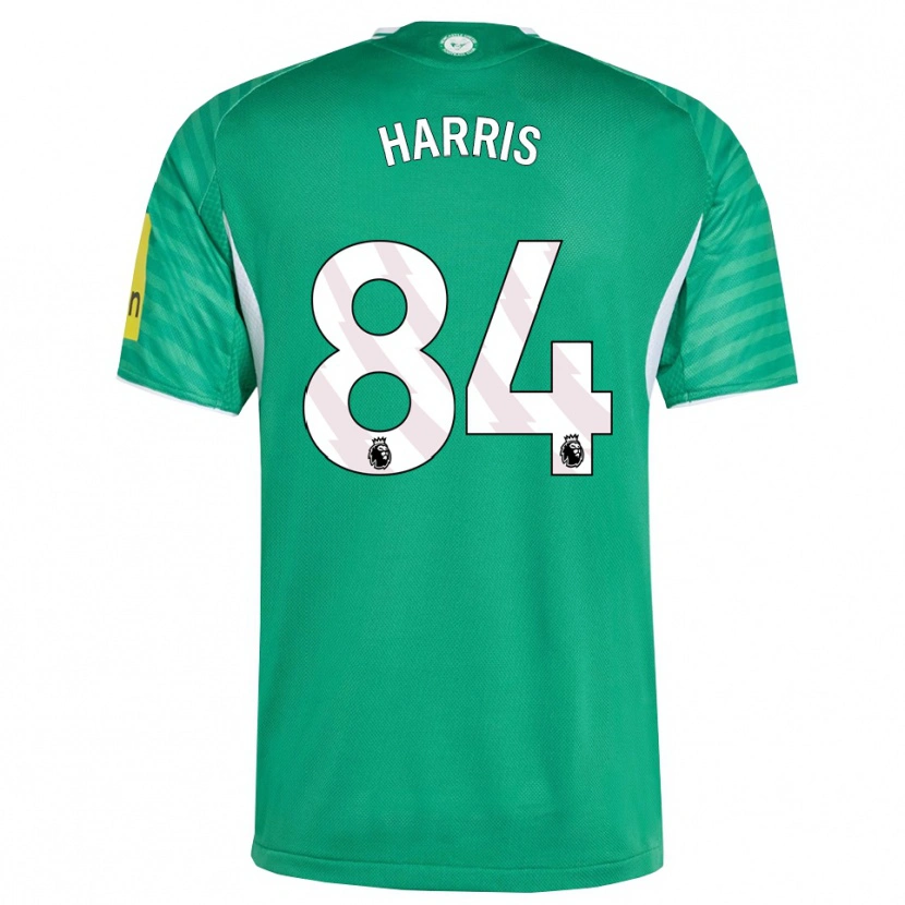 Danxen Homme Maillot Aidan Harris #84 Vert Blanc Tenues Extérieur 2025/26 T-Shirt