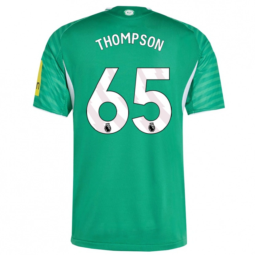 Danxen Homme Maillot Ciaran Thompson #65 Vert Blanc Tenues Extérieur 2025/26 T-Shirt