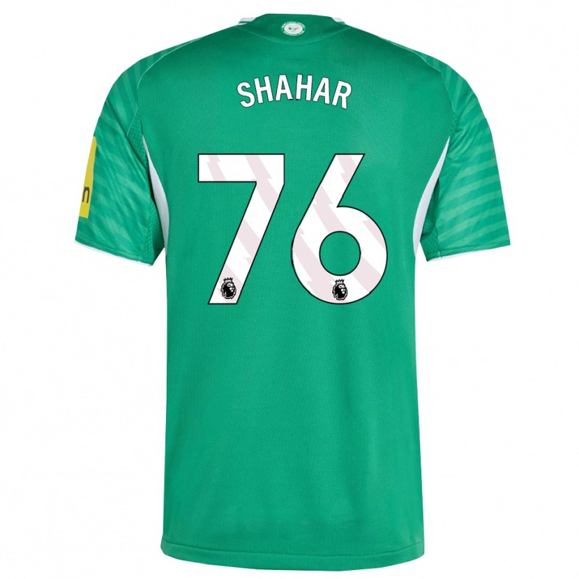 Danxen Homme Maillot Leo Shahar #76 Vert Blanc Tenues Extérieur 2025/26 T-Shirt