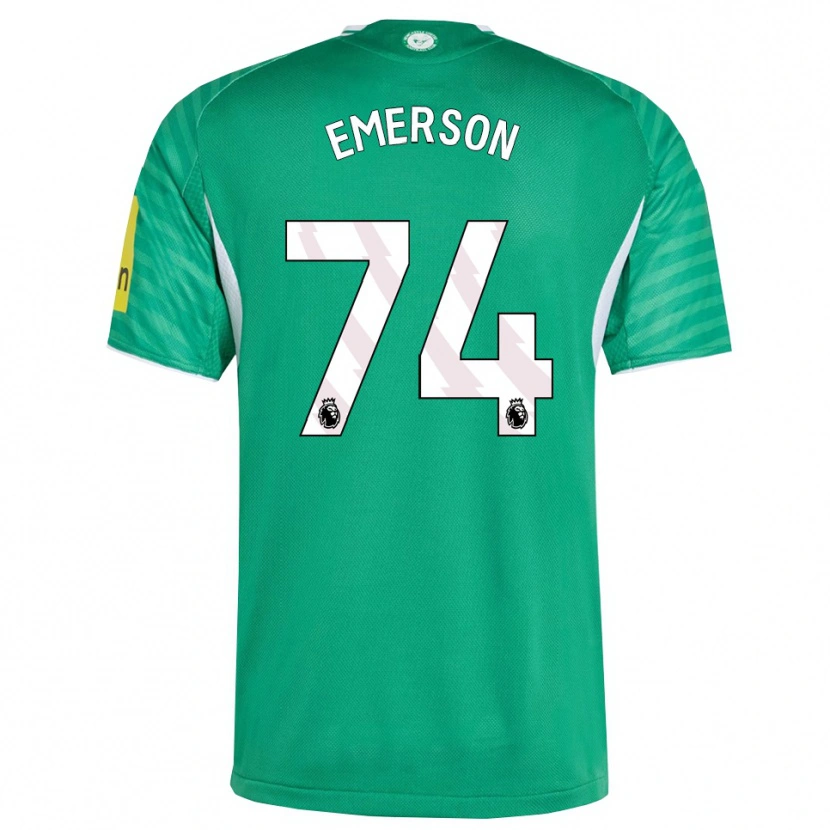 Danxen Homme Maillot Johnny Emerson #74 Vert Blanc Tenues Extérieur 2025/26 T-Shirt