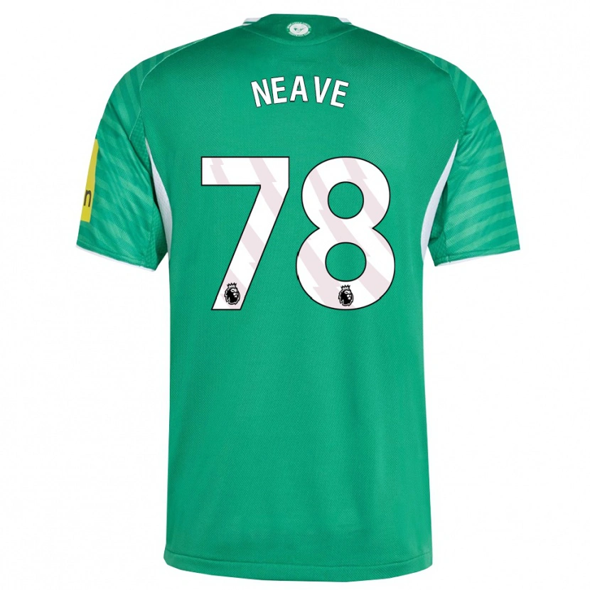 Danxen Homme Maillot Sean Neave #78 Vert Blanc Tenues Extérieur 2025/26 T-Shirt