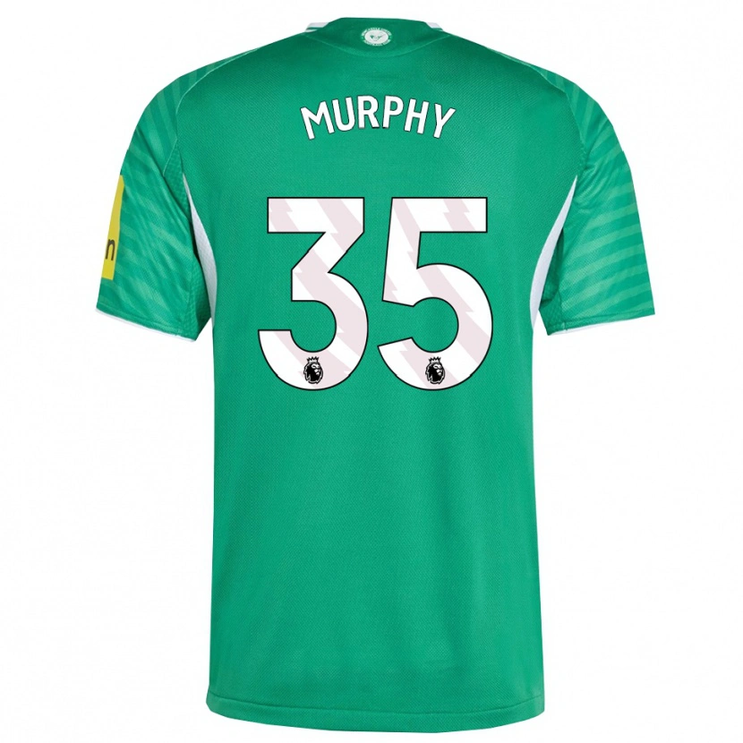 Danxen Homme Maillot Emily Murphy #35 Vert Blanc Tenues Extérieur 2025/26 T-Shirt