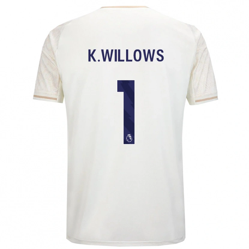 Danxen Homme Maillot Keehan Willows #1 Blanc Cassé Noir Tenues Extérieur 2025/26 T-Shirt