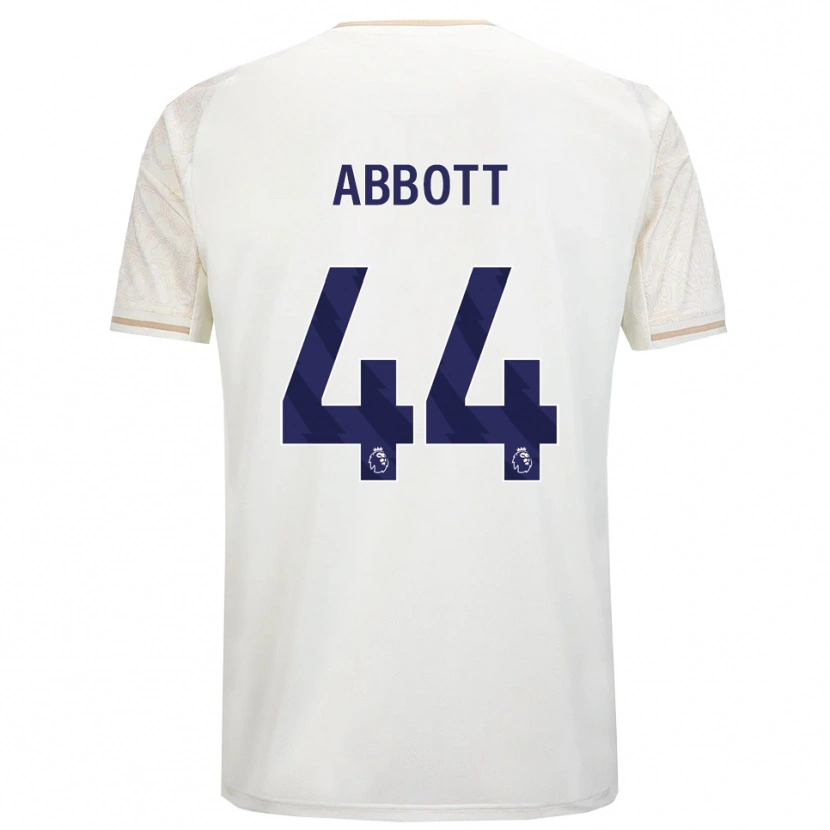 Danxen Homme Maillot Zach Abbott #44 Blanc Cassé Noir Tenues Extérieur 2025/26 T-Shirt