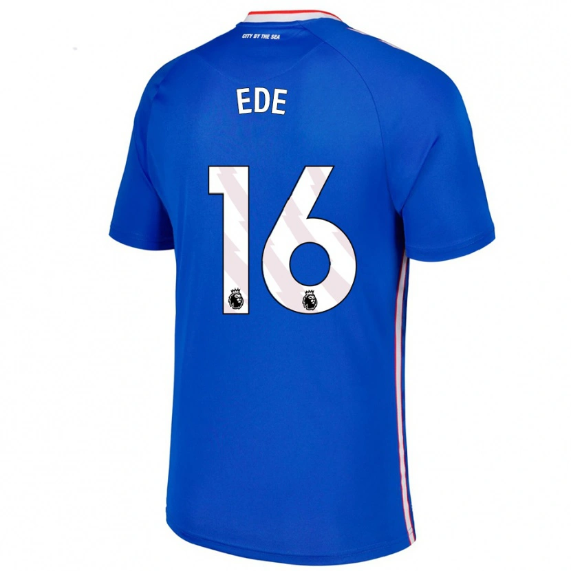 Danxen Homme Maillot Grace Ede #16 Bleu Blanc Tenues Extérieur 2025/26 T-Shirt