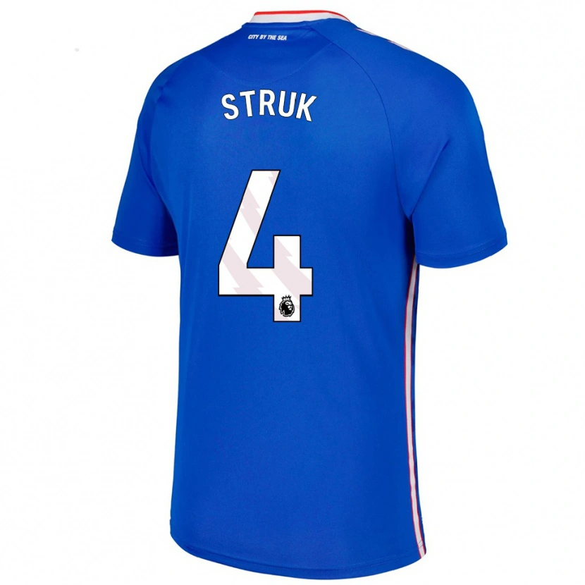 Danxen Homme Maillot Ivan Struk #4 Bleu Blanc Tenues Extérieur 2025/26 T-Shirt
