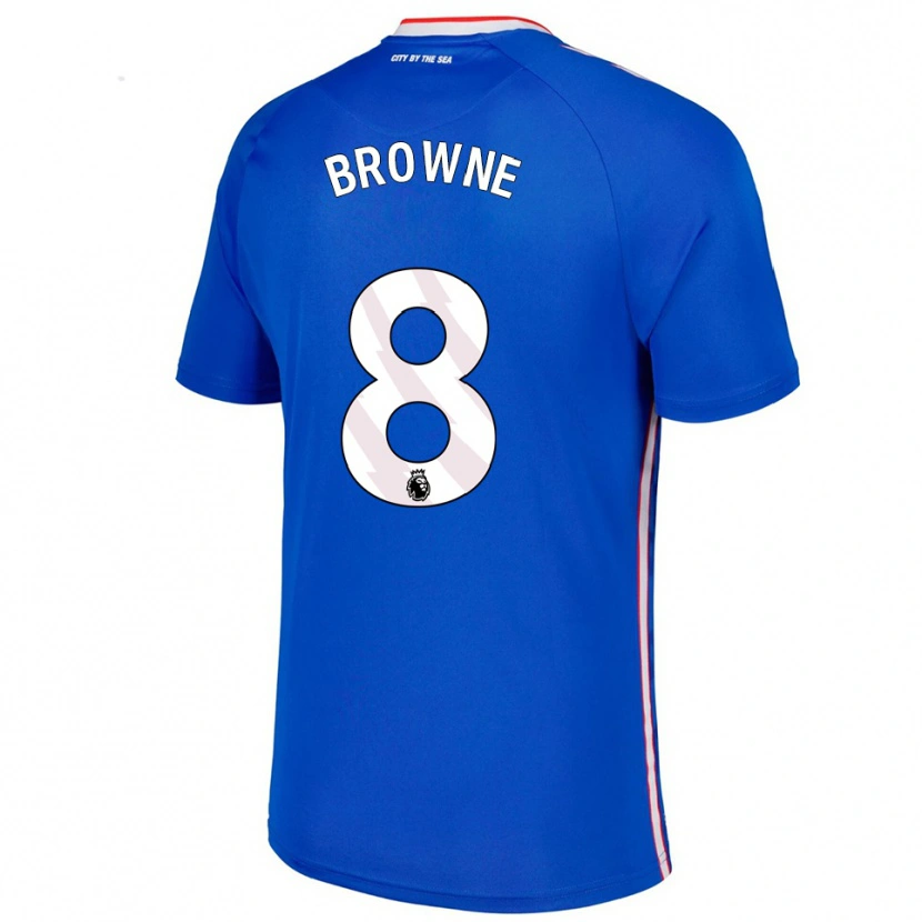 Danxen Homme Maillot Alan Browne #8 Bleu Blanc Tenues Extérieur 2025/26 T-Shirt
