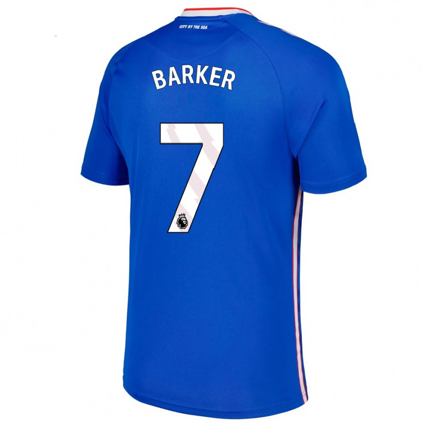 Danxen Homme Maillot James Barker #7 Bleu Blanc Tenues Extérieur 2025/26 T-Shirt