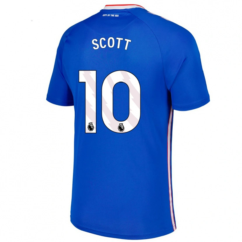 Danxen Homme Maillot Felix Scott #10 Bleu Blanc Tenues Extérieur 2025/26 T-Shirt