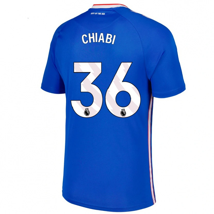Danxen Homme Maillot Tom Chiabi #36 Bleu Blanc Tenues Extérieur 2025/26 T-Shirt