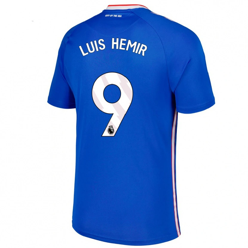 Danxen Homme Maillot Luís Semedo #9 Bleu Blanc Tenues Extérieur 2025/26 T-Shirt
